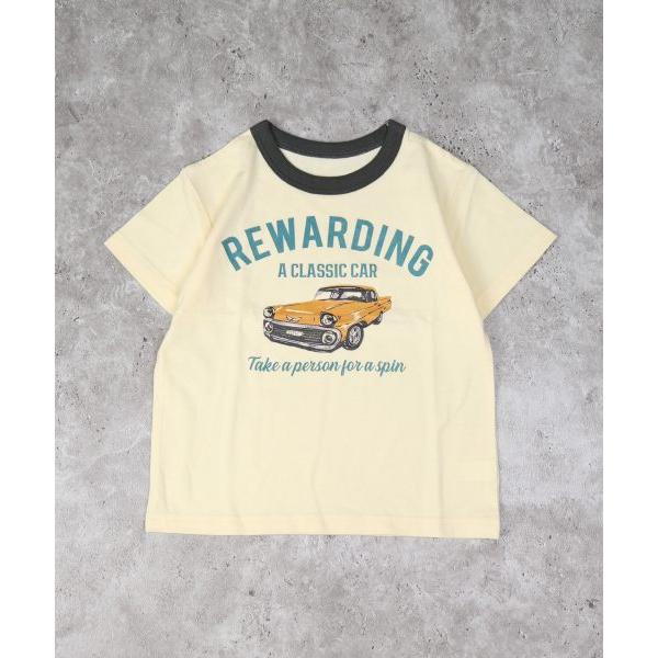 ディラッシュ　DILASH アメ車　半袖Tシャツ (110・120・130・140)子ども服　男の子　小学生　キッズ　くるま　DL25ES024　キナリ　グレー | DILASH | 02