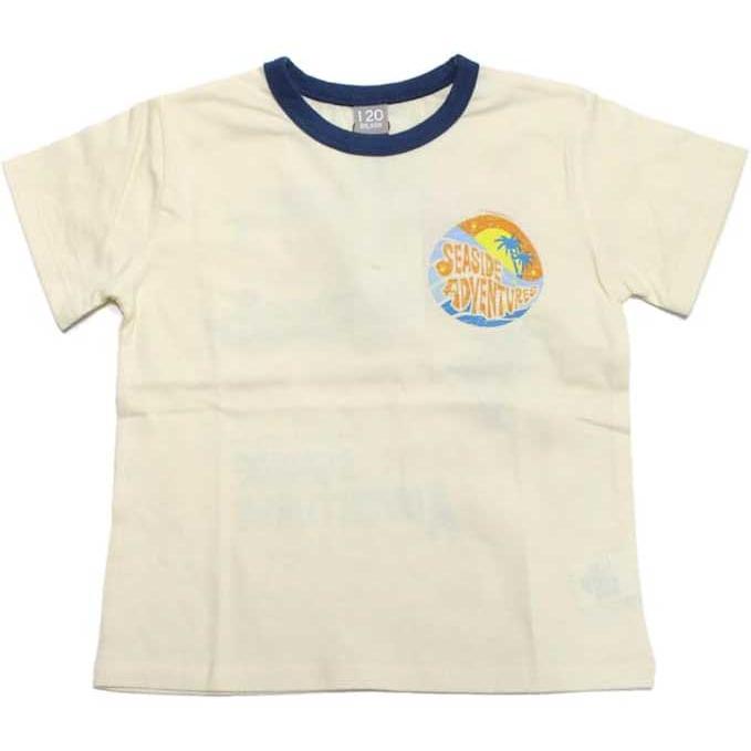 ディラッシュ　DILASH 南国風　半袖Tシャツ (110・120・130・140)子ども服　女の子　男の子　小学生　キッズ　海　DL25ES025　キナリ　サックスブルー | DILASH | 02