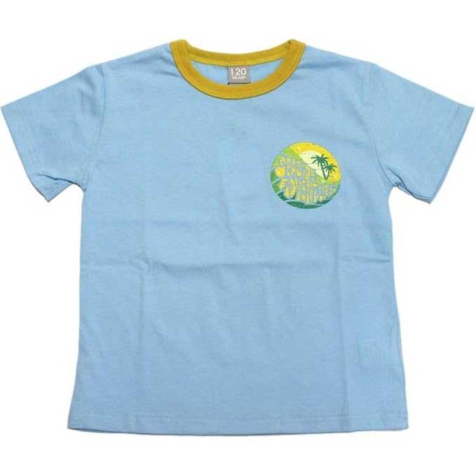 ディラッシュ　DILASH 南国風　半袖Tシャツ (110・120・130・140)子ども服　女の子　男の子　小学生　キッズ　海　DL25ES025　キナリ　サックスブルー | DILASH | 07
