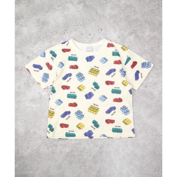 ディラッシュ　DILASH ブロック柄 半袖 Tシャツ(90・100・110・120)子ども服　男の子　幼児　保育園　幼稚園　小学生　キッズ　総柄　DL25ES026 | DILASH | 02