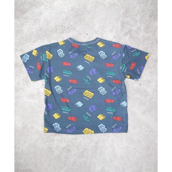 ●50％OFFセール●ディラッシュ　DILASH ブロック柄 半袖 Tシャツ(90・100・110・120)子ども服　男の子　幼児　保育園　幼稚園　小学生　キッズ　総柄　DL25ES02 | DILASH | 04