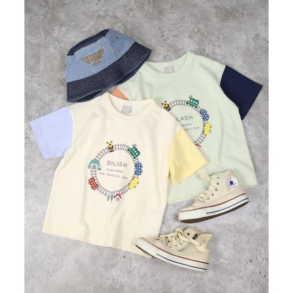 ディラッシュ　DILASH 電車 半袖 Tシャツ(90・100・110・120・130)子ども服　男の子　幼児　保育園　幼稚園　小学生　キッズ　DL25ES031 | DILASH | 05