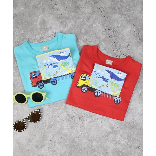 ディラッシュ　DILASH トラック 半袖Tシャツ (90・100・110・120・130)子ども服　男の子　保育園　幼稚園　幼児　小学生　キッズ　働く車　くるま　DL25ES032 | DILASH | 05