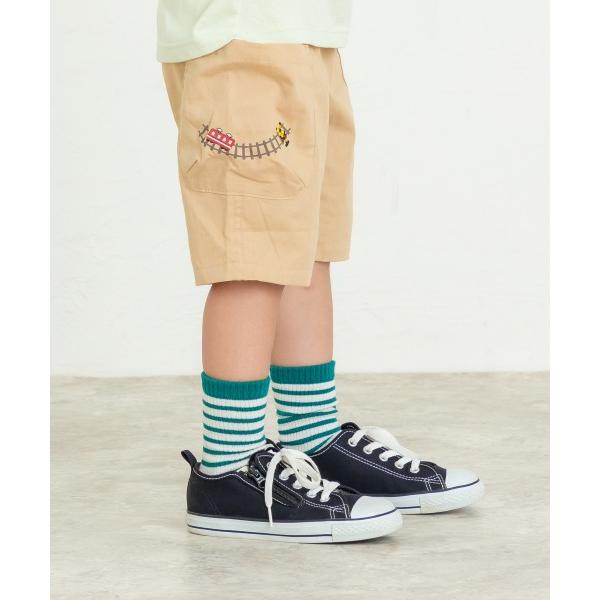 ディラッシュ　DILASH 電車　刺繍　5分丈　パンツ (110・120・130・140)子ども服　男の子　幼児　小学生　キッズ　半ズボン　ズボン　ハーフパンツ　DL25ES045 | DILASH | 03