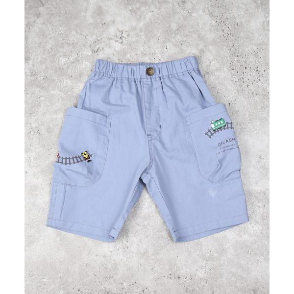 ディラッシュ　DILASH 電車　刺繍　5分丈　パンツ (110・120・130・140)子ども服　男の子　幼児　小学生　キッズ　半ズボン　ズボン　ハーフパンツ　DL25ES045 | DILASH | 05
