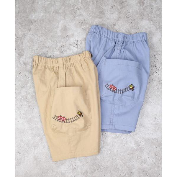 ディラッシュ　DILASH 電車　刺繍　5分丈　パンツ (110・120・130・140)子ども服　男の子　幼児　小学生　キッズ　半ズボン　ズボン　ハーフパンツ　DL25ES045 | DILASH | 07