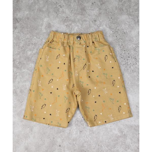 ディラッシュ　DILASH 恐竜 刺繍 5分丈 パンツ(110・120・130・140)子ども服　男の子　保育園　小学生　キッズ　ハーフパンツ　ズボン　半ズボン　DL25ES046 | DILASH | 01