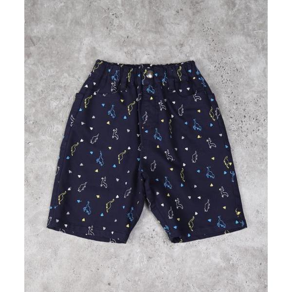 ディラッシュ　DILASH 恐竜 刺繍 5分丈 パンツ(110・120・130・140)子ども服　男の子　保育園　小学生　キッズ　ハーフパンツ　ズボン　半ズボン　DL25ES046 | DILASH | 03