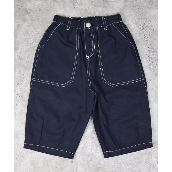 ディラッシュ　DILASH ステッチ　薄手ツイル　6分丈　パンツ(110・120・130・140)子ども服　キッズ　小学生　男の子　ズボン　ハーフパンツ　DL25ES047 | DILASH | 01