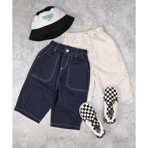 ディラッシュ　DILASH ステッチ　薄手ツイル　6分丈　パンツ(110・120・130・140)子ども服　キッズ　小学生　男の子　ズボン　ハーフパンツ　DL25ES047 | DILASH | 05