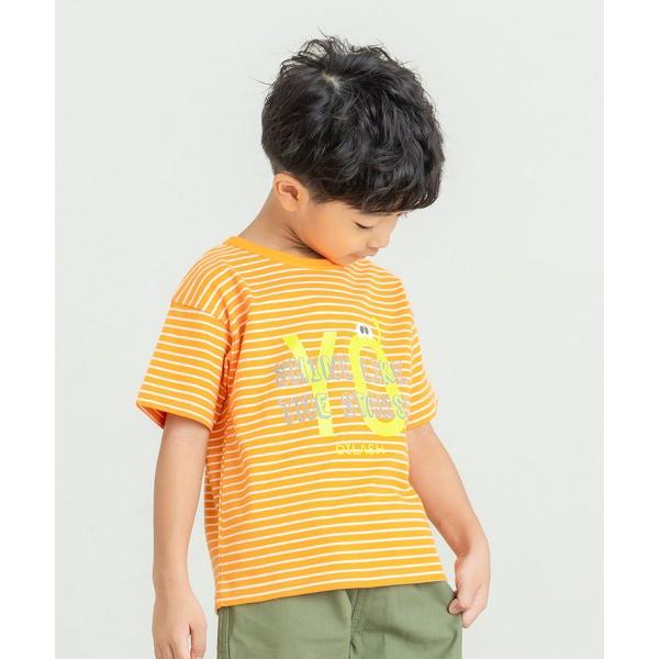 ディラッシュ　DILASH　ボーダー　半袖　Tシャツ(110・120・130・140）子ども服　小学生　キッズ　男の子　男子　シンプル　オシャレ　ポップ　DL25ES105 | DILASH | 02