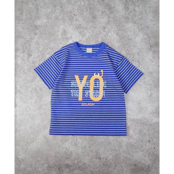 ディラッシュ　DILASH　ボーダー　半袖　Tシャツ(110・120・130・140）子ども服　小学生　キッズ　男の子　男子　シンプル　オシャレ　ポップ　DL25ES105 | DILASH | 03