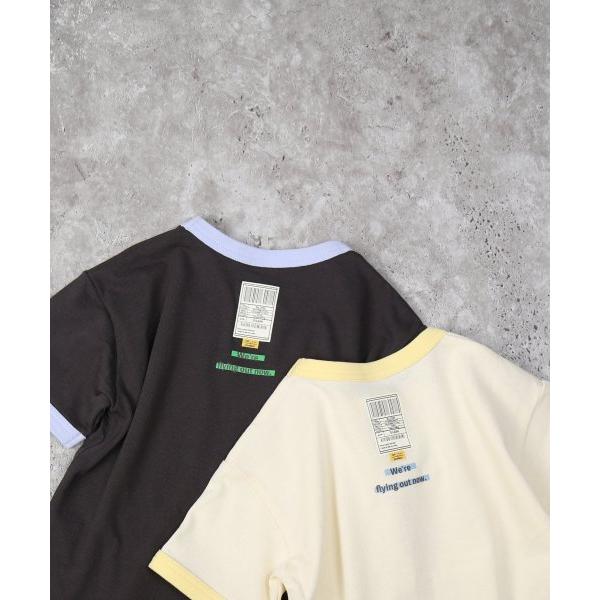 ディラッシュ　DILASH　飛行機　半袖　Tシャツ(110・120・130・140）子ども服　小学生　キッズ　男の子　シンプル　刺繍　チャコールグレー　オフホワイト | DILASH | 07