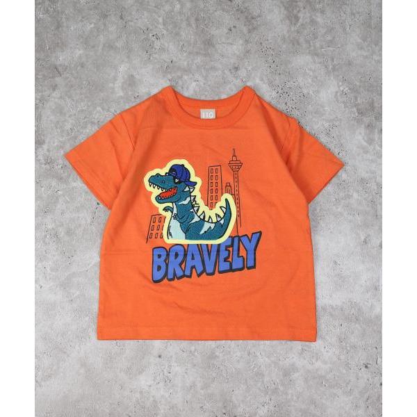 ディラッシュ　DILASH　恐竜ワッペン　半袖　Tシャツ(90・100・110・120）子ども服　幼児　保育園　幼稚園　小学生　キッズ　男の子　恐竜　ビタミンカラー | DILASH | 01