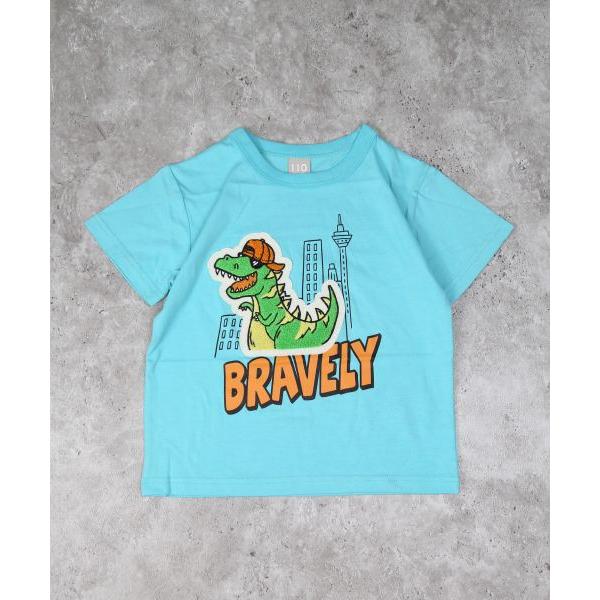 ディラッシュ　DILASH　恐竜ワッペン　半袖　Tシャツ(90・100・110・120）子ども服　幼児　保育園　幼稚園　小学生　キッズ　男の子　恐竜　ビタミンカラー | DILASH | 02