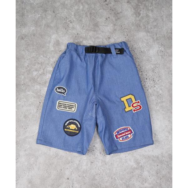 ディラッシュ　DILASH　カラーデニムワッペン　5分丈　パンツ(110・120・130・140）子ども服　ハーフパンツ　ズボン　半ズボン　ポケット付き　綿100% | DILASH | 04