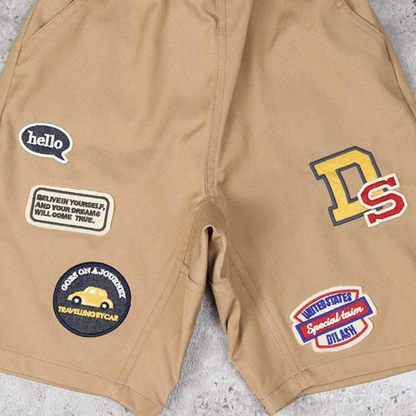 ディラッシュ　DILASH　カラーデニムワッペン　5分丈　パンツ(110・120・130・140）子ども服　ハーフパンツ　ズボン　半ズボン　ポケット付き　綿100% | DILASH | 06
