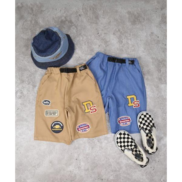 ディラッシュ　DILASH　カラーデニムワッペン　5分丈　パンツ(110・120・130・140）子ども服　ハーフパンツ　ズボン　半ズボン　ポケット付き　綿100% | DILASH | 07