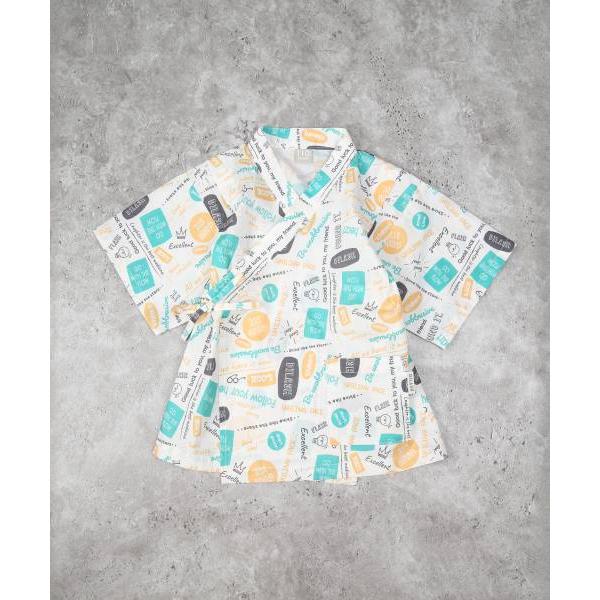 ●50％OFFセール●ディラッシュ　DILASH　ロゴ総柄　甚平 （  110　120　130　140  ）小学生　キッズ　男の子　浴衣　夏祭り　お祭り　アウトレット　セール | DILASH | 10