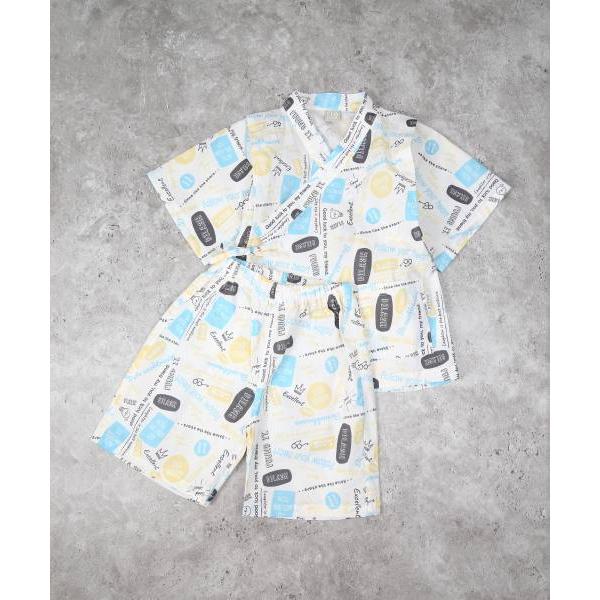 ●50％OFFセール●ディラッシュ　DILASH　ロゴ総柄　甚平 （  110　120　130　140  ）小学生　キッズ　男の子　浴衣　夏祭り　お祭り　アウトレット　セール | DILASH | 03