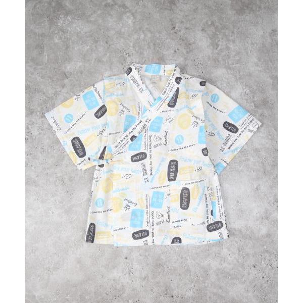 ●50％OFFセール●ディラッシュ　DILASH　ロゴ総柄　甚平 （  110　120　130　140  ）小学生　キッズ　男の子　浴衣　夏祭り　お祭り　アウトレット　セール | DILASH | 06