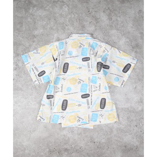 ●50％OFFセール●ディラッシュ　DILASH　ロゴ総柄　甚平 （  110　120　130　140  ）小学生　キッズ　男の子　浴衣　夏祭り　お祭り　アウトレット　セール | DILASH | 07