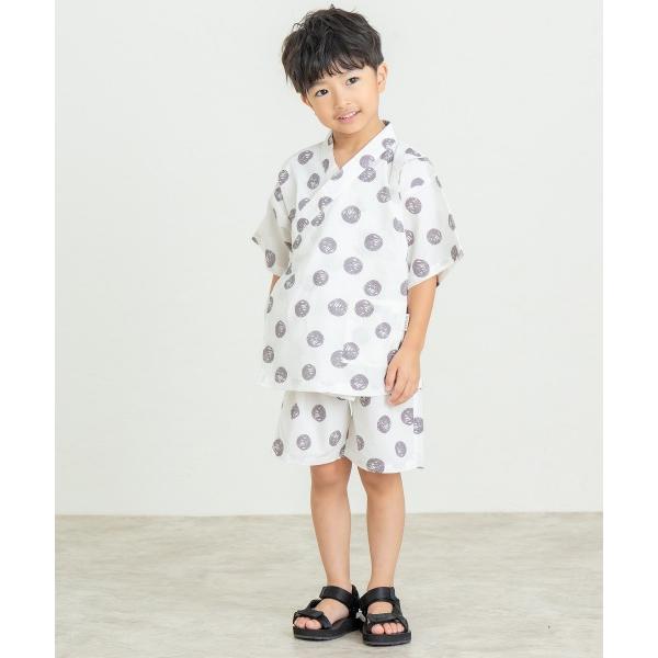 ●50％OFFセール●ディラッシュ　DILASH　チェック柄　ドット柄　甚平 （  110　120　130　140  ）小学生　キッズ　男の子　お祭り　アウトレット　セール | DILASH | 01