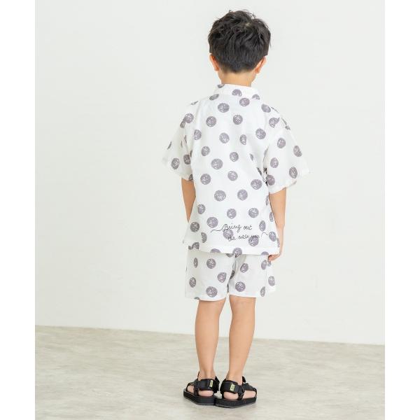 ●50％OFFセール●ディラッシュ　DILASH　チェック柄　ドット柄　甚平 （  110　120　130　140  ）小学生　キッズ　男の子　お祭り　アウトレット　セール | DILASH | 02