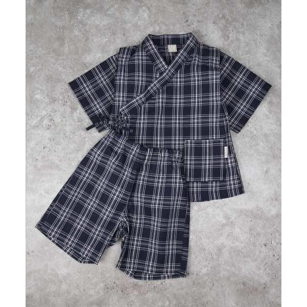 ●50％OFFセール●ディラッシュ　DILASH　チェック柄　ドット柄　甚平 （  110　120　130　140  ）小学生　キッズ　男の子　お祭り　アウトレット　セール | DILASH | 04