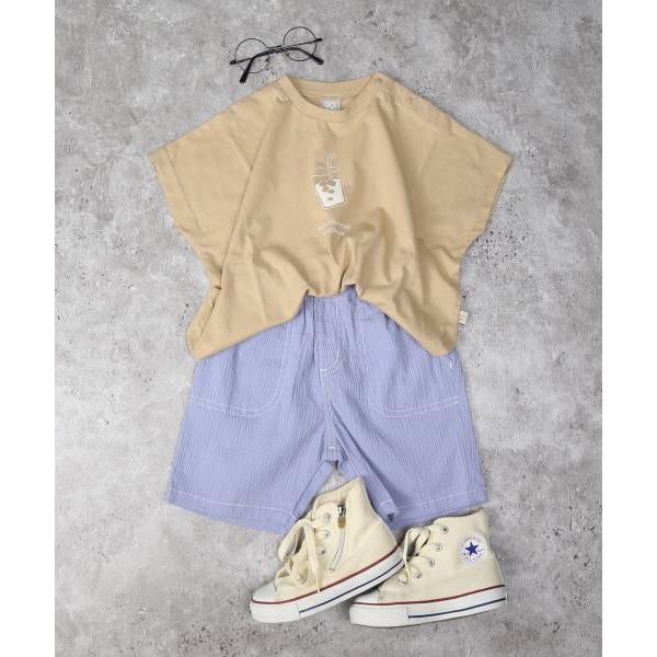 ●50％OFFセール●ディラッシュ　DILASH　フレンチスリーブ　Tシャツ 半袖 (110・120・130・140） キッズ　ジュニア　小学生　男の子　綿100　ベージュ　イエロ | DILASH | 08