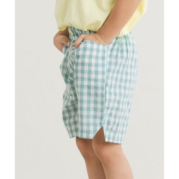 ディラッシュ　DILASH　ギンガムチェック柄　パンツ (90・100・110・120・130・140） ハーフパンツ　ズボン　幼児　キッズ　保育園　幼稚園　小学生　男の子 | DILASH | 03