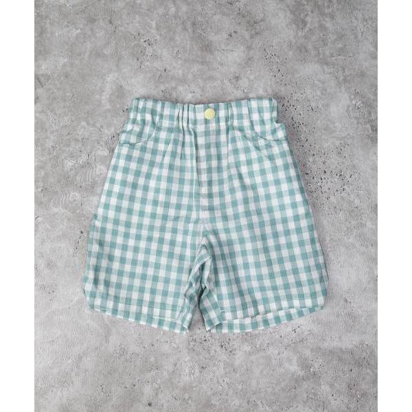 ディラッシュ　DILASH　ギンガムチェック柄　パンツ (90・100・110・120・130・140） ハーフパンツ　ズボン　幼児　キッズ　保育園　幼稚園　小学生　男の子 | DILASH | 06