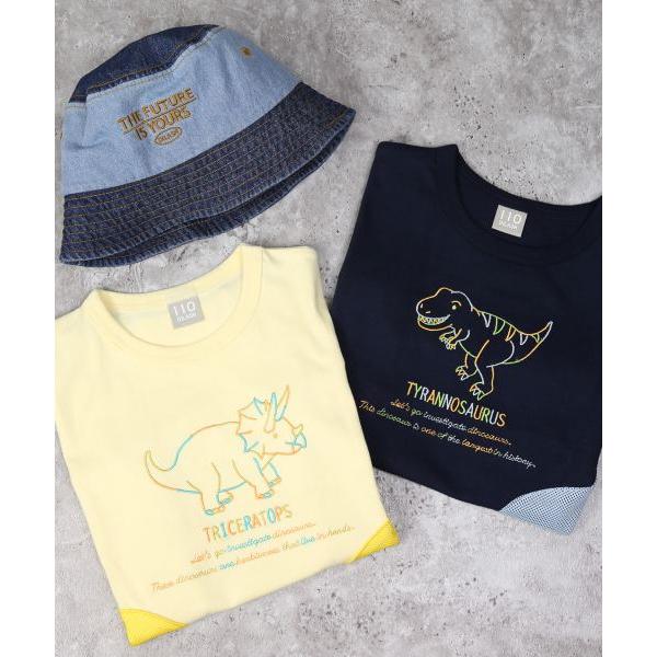 ディラッシュ　DILASH　恐竜　刺繍　半袖　Tシャツ (90・100・110・120・130・140） 幼児　キッズ　保育園　幼稚園　小学生　男の子　ティラノサウルス | DILASH | 05