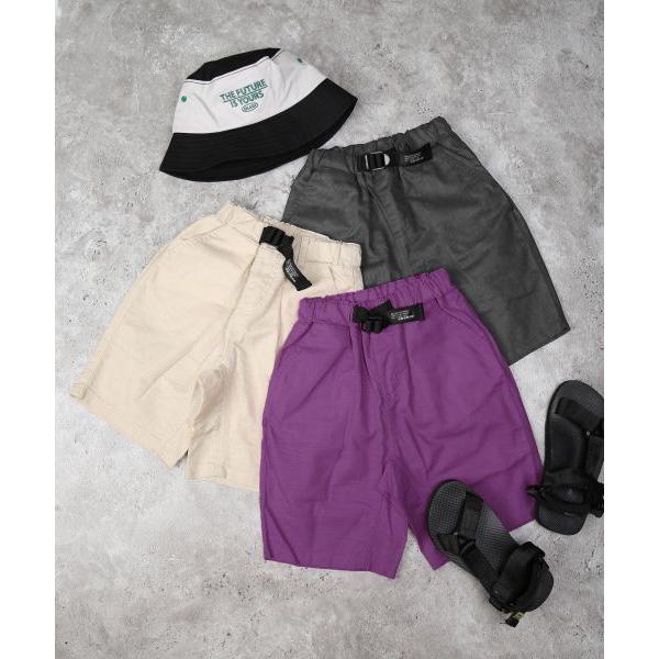 ディラッシュ　DILASH　ベルト付き　パンツ　ハーフパンツ (110・120・130・140） ズボン　キッズ　男の子　ベージュ　チャコールグレー　パープル　DL25MS028 | DILASH | 05