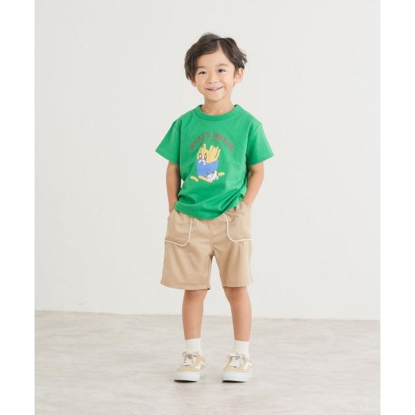 ディラッシュ　DILASH　TCツイル　パンツ　ハーフパンツ (110・120・130・140） ズボン　キッズ　小学生　男の子　ターコイズブルー　ブルー　ベージュ | DILASH | 02