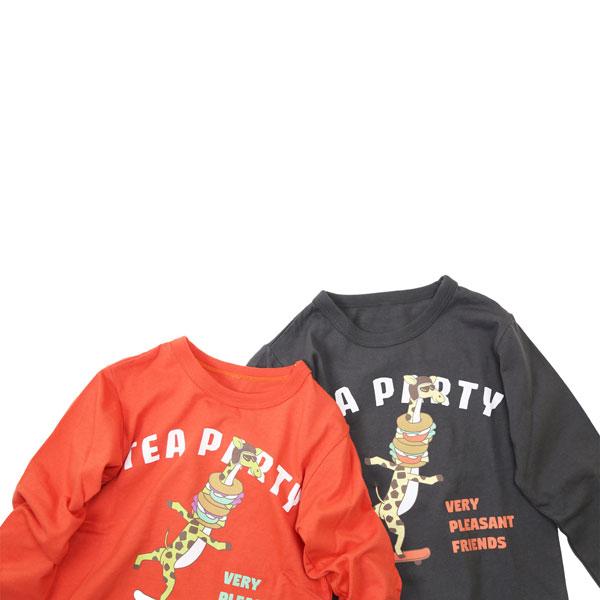 ●50％OFFセール●ディラッシュ　DILASH　きりん スケボー プリント 長袖Tシャツ ロンT(90・100・110・120)男の子 女の子  長袖 シンプル | DILASH | 05