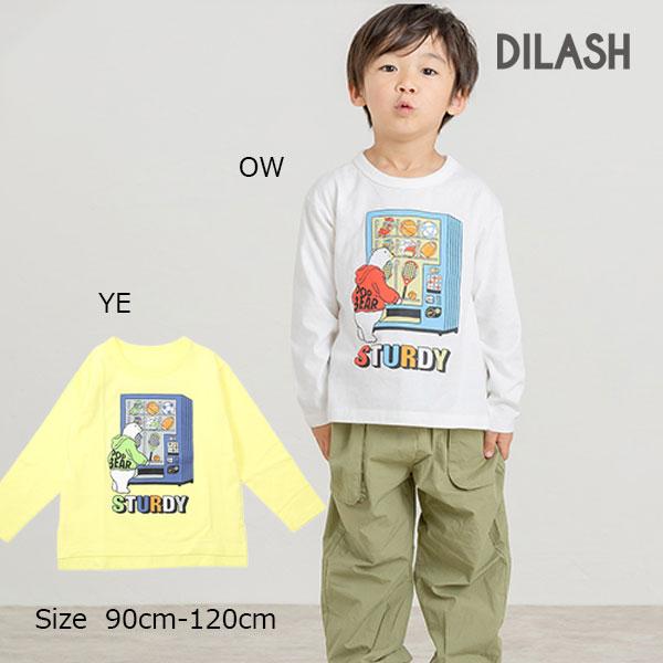 ●50％OFFセール●ディラッシュ　DILASH　シロクマ スポーツ プリント 長袖Tシャツ ロンT(90・100・110・120)男の子  長袖  通園 通学 | DILASH