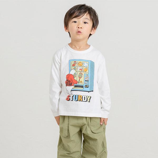 ●50％OFFセール●ディラッシュ　DILASH　シロクマ スポーツ プリント 長袖Tシャツ ロンT(90・100・110・120)男の子  長袖  通園 通学 | DILASH | 05