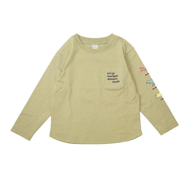 ●50％OFFセール●ディラッシュ　DILASH 恐竜長袖Tシャツ(90・100・110・120)　男の子　ロンT　ティラノサウルス　トリケラトプス　プテラノドン | DILASH | 02