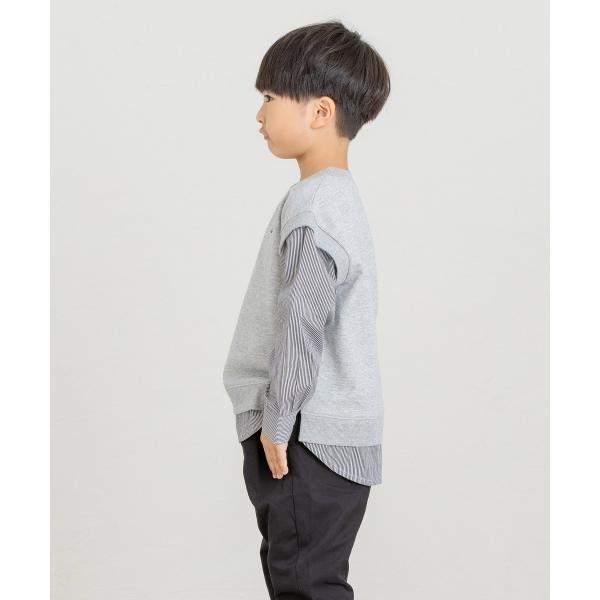 ●50％OFFセール●ディラッシュ　DILASH フェイクレイヤードトレーナー(90・100・110・120)男の子　キッズ　重ね着風 | DILASH | 02