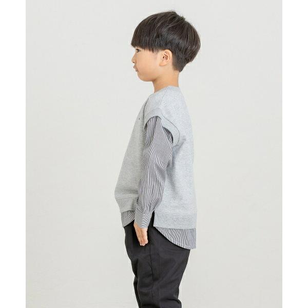 ●50％OFFセール●ディラッシュ　DILASH フェイクレイヤードトレーナー(90・100・110・120)男の子　キッズ　重ね着風 | DILASH | 02