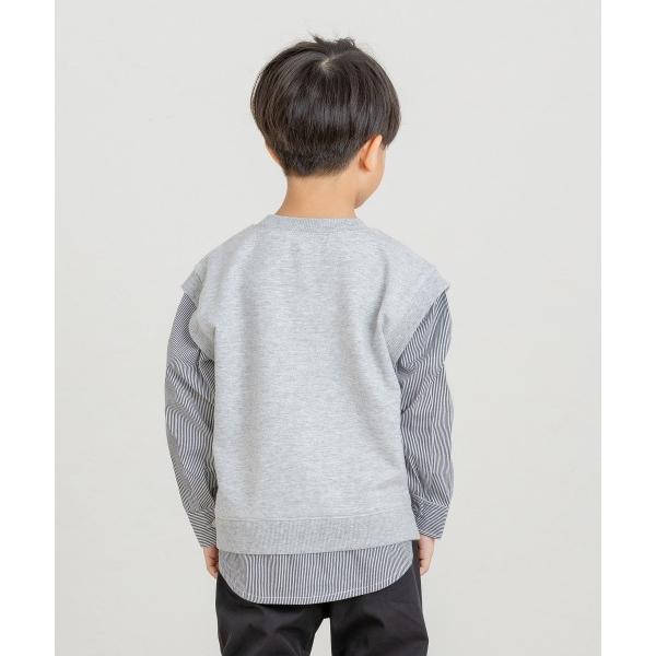 ●50％OFFセール●ディラッシュ　DILASH フェイクレイヤードトレーナー(90・100・110・120)男の子　キッズ　重ね着風 | DILASH | 03