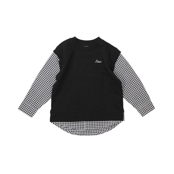 ●50％OFFセール●ディラッシュ　DILASH フェイクレイヤードトレーナー(90・100・110・120)男の子　キッズ　重ね着風 | DILASH | 04