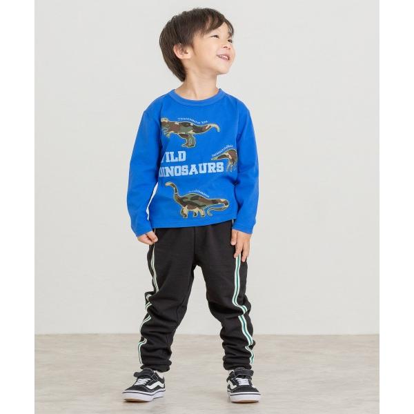 ●50％OFFセール●ディラッシュ　DILASH 　ラインテープパンツ(90・100・110・120・130・140)男の子　キッズ　長ズボン　ジャージ風 | DILASH | 01