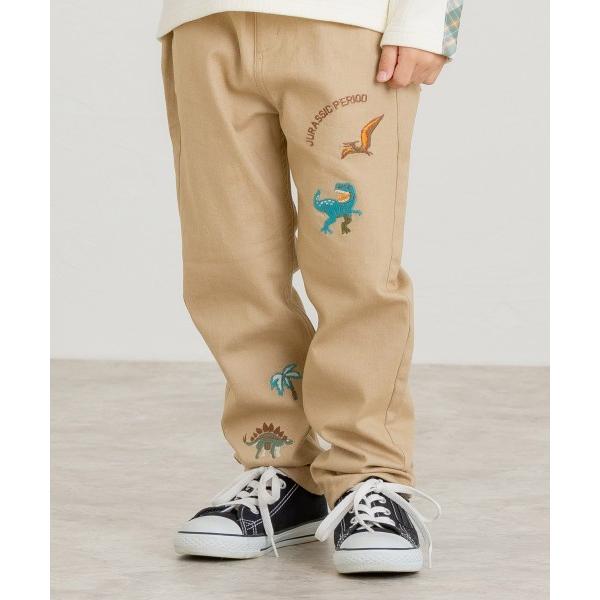 ●50％OFFセール●ディラッシュ　DILASH 　恐竜刺繍パンツ(90・100・110・120)　男の子　長ズボン　プテラノドン　トリケラトプス　ティラノサウルス | DILASH | 02