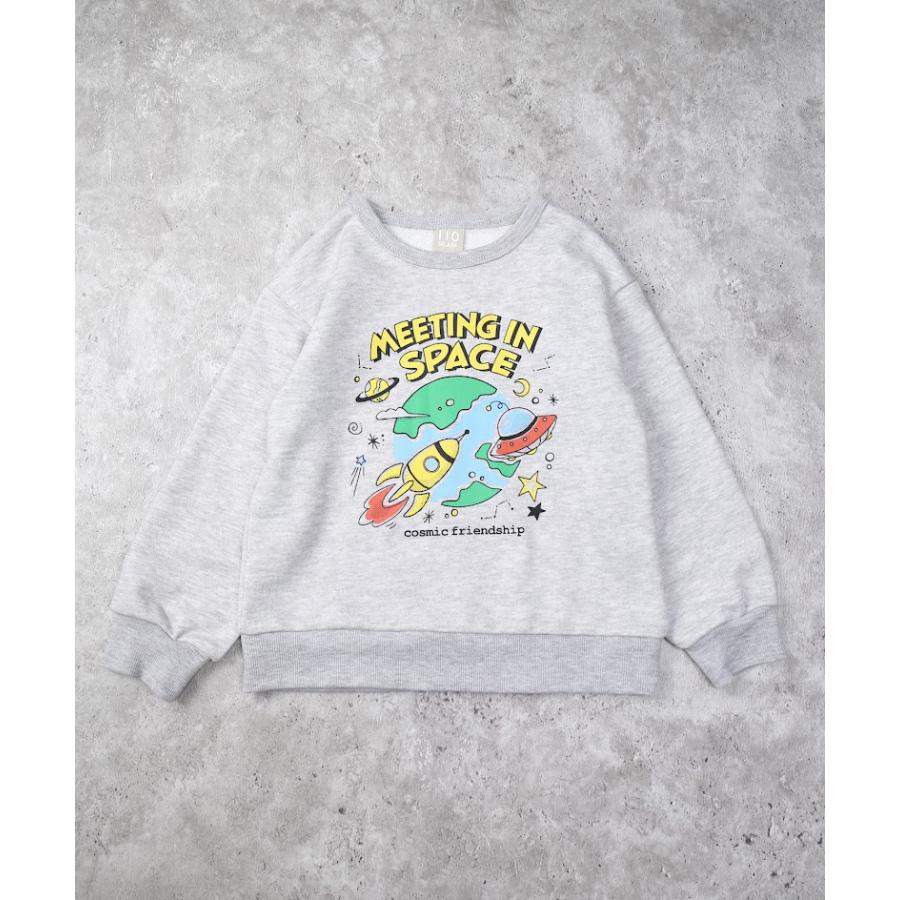 ●50％OFFセール●  ディラッシュ DILASH ロケットプリントトレーナー（裏毛） ( 90 100 110 120 ) 長袖 男の子 女の子 キッズ ジュニア アウトレット | DILASH | 01