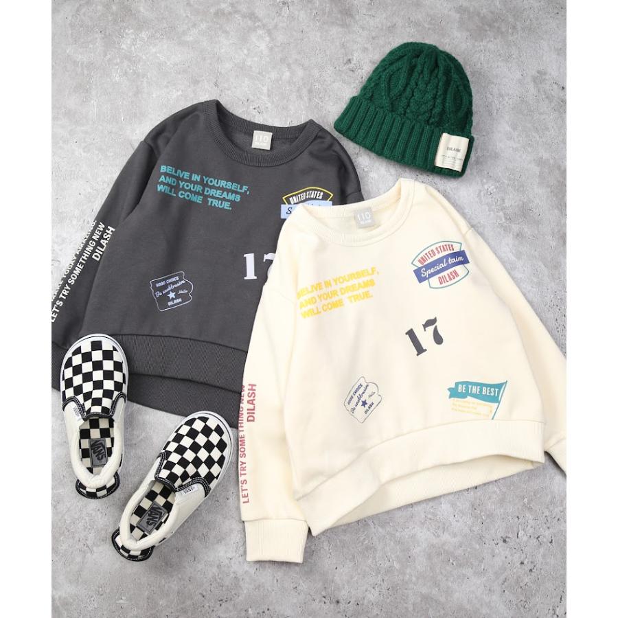 ●50％OFFセール●  ディラッシュ DILASH 裏毛トレーナー ( 90 100 110 120 130 140 ) 長袖 男の子 女の子 キッズ ジュニア アウトレット | DILASH | 04