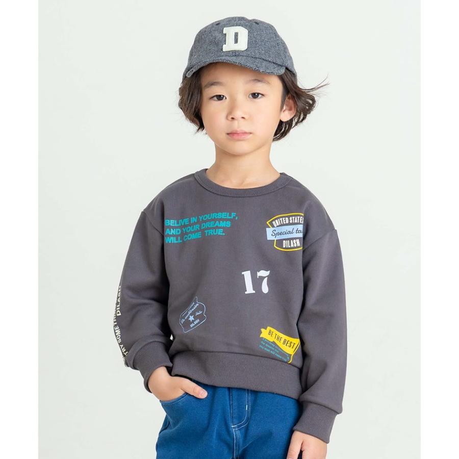 ●50％OFFセール●  ディラッシュ DILASH 裏毛トレーナー ( 90 100 110 120 130 140 ) 長袖 男の子 女の子 キッズ ジュニア アウトレット | DILASH | 09