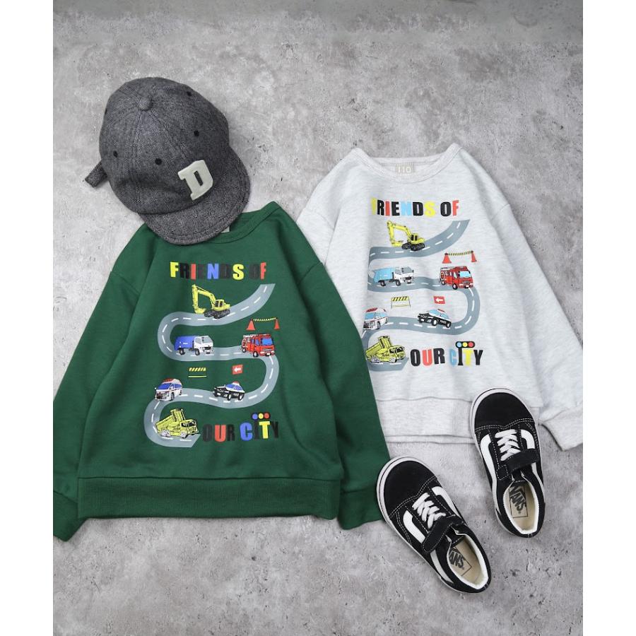 ●50％OFFセール●  ディラッシュ DILASH はたらく車トレーナー ( 90 100 110 120 ) 長袖 男の子 女の子 キッズ ジュニア アウトレット | DILASH | 04