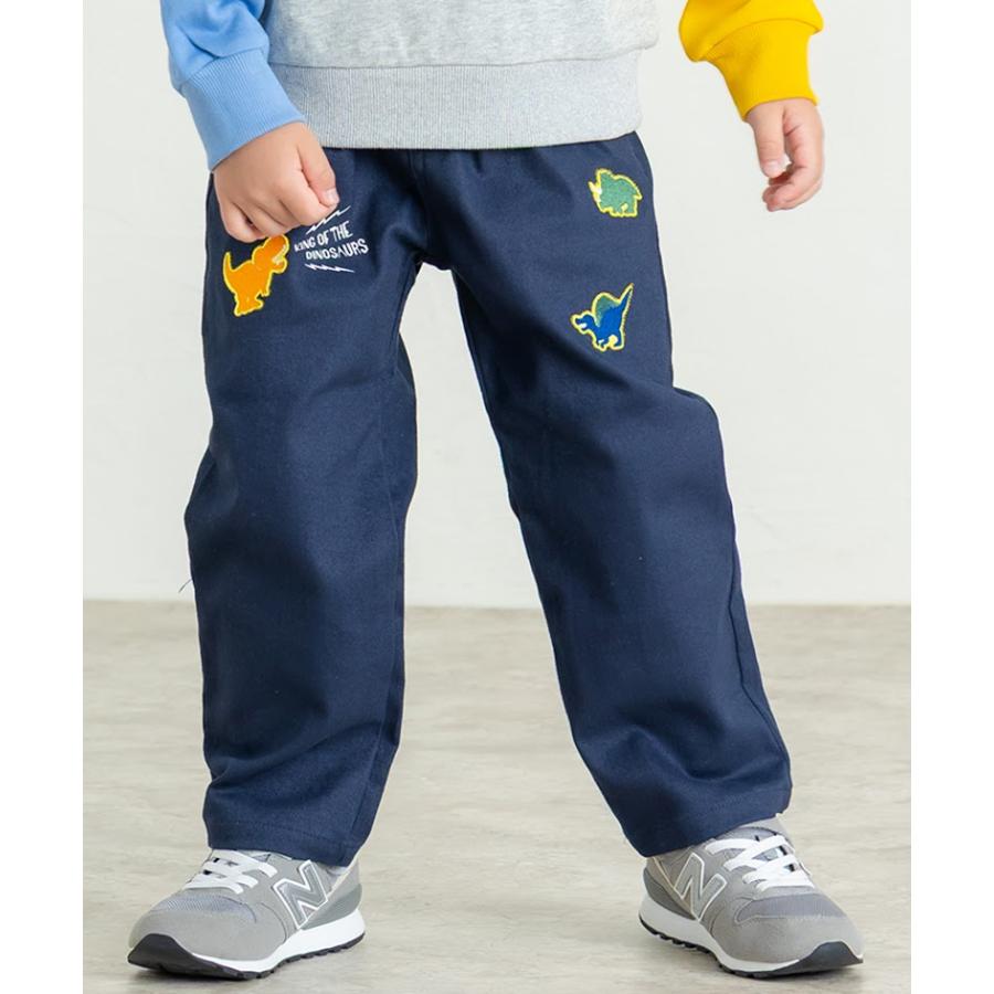 ●50％OFFセール●  ディラッシュ DILASH 恐竜刺繍パンツ ( 90 100 110 120 ) パンツ 長ズボン 男の子 女の子 キッズ ジュニア アウトレット | DILASH | 10